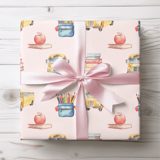 Playful School - Themed Back to School Wrapping Paper