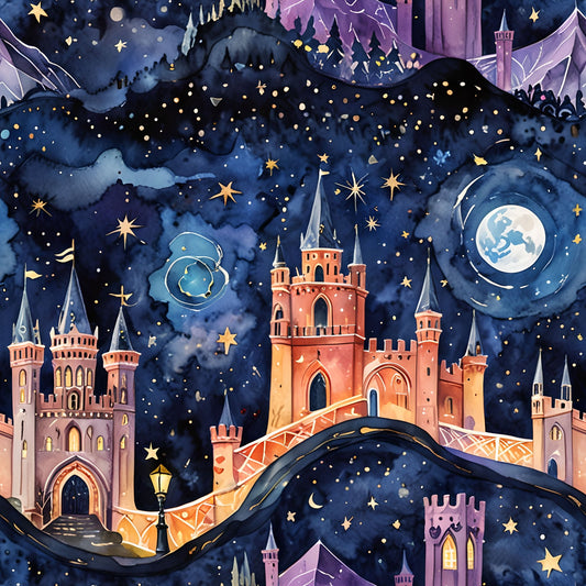 Fairytale Castle & Moon Gift Wrap