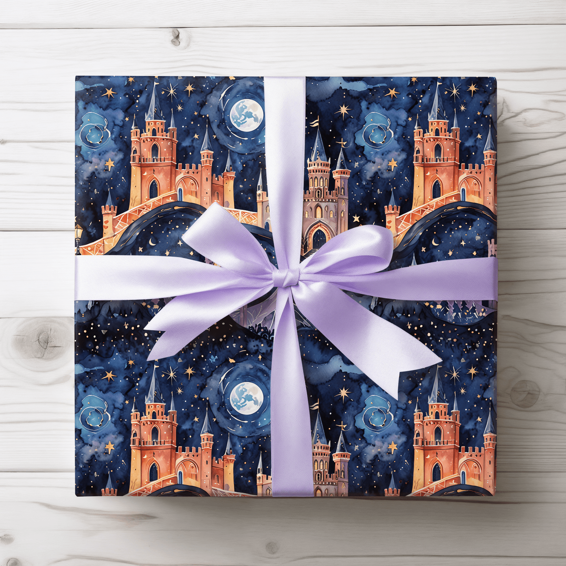 Fairytale Castle & Moon Gift Wrap