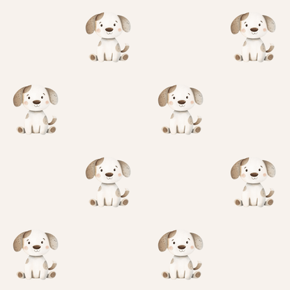 Cute Spotted Puppy Gift Wrap
