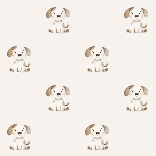 Cute Spotted Puppy Gift Wrap