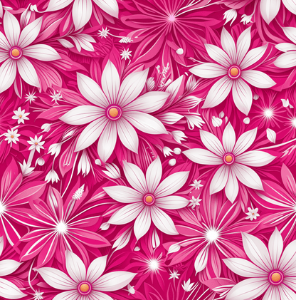 Pink and White Daisies Wrapping Paper