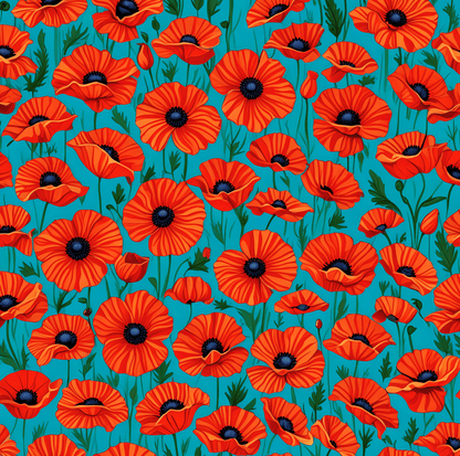 Red Poppies Wrapping Papers