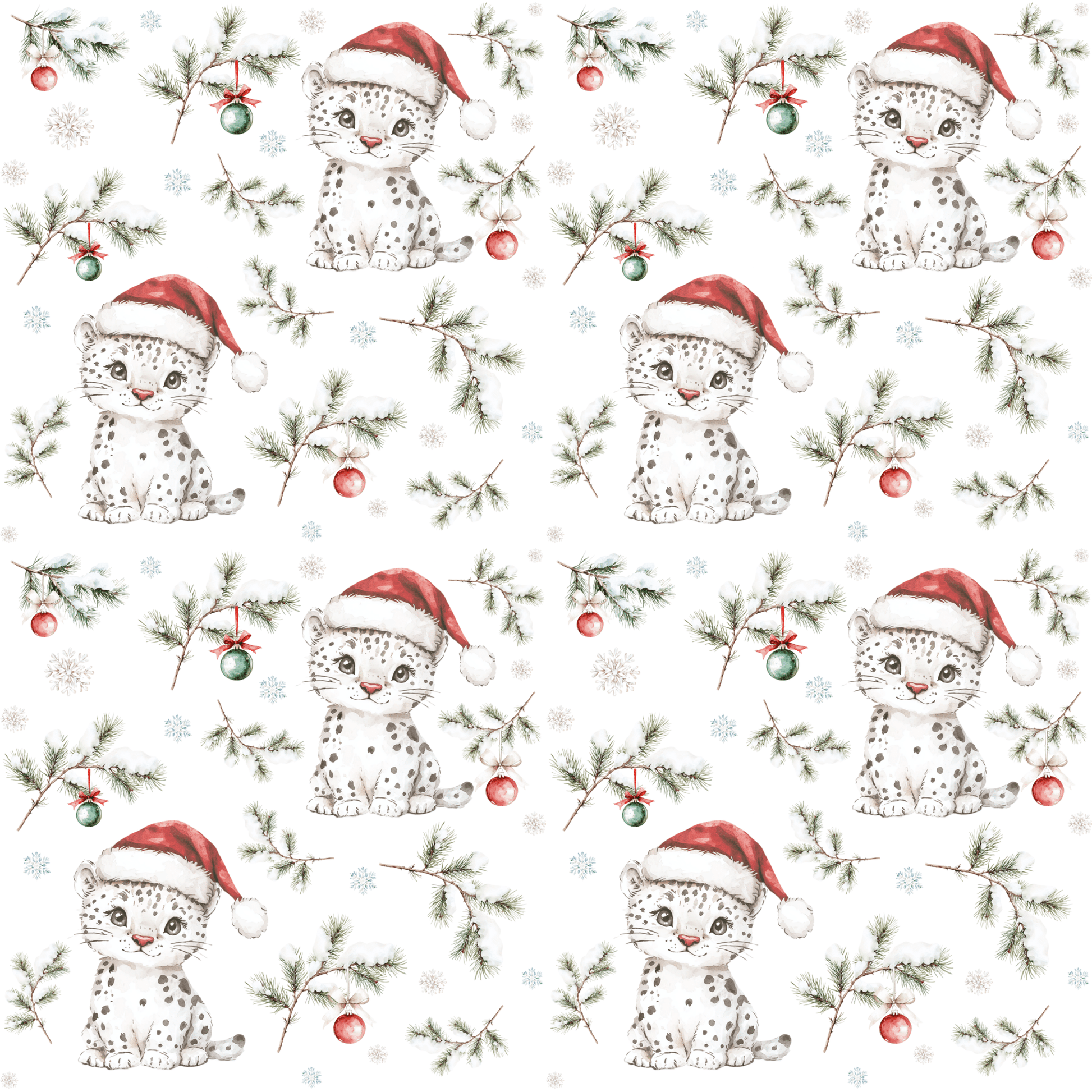 Snow Leopard Wrapping Papers