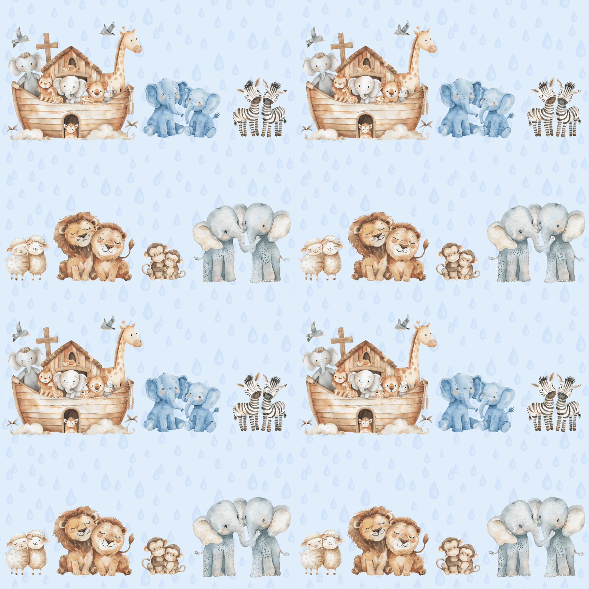 Noah's Ark Childrens Gift Wrap