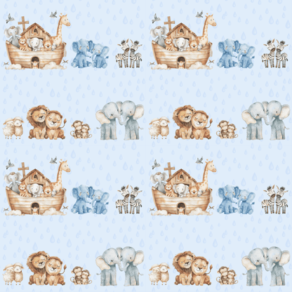 Noah's Ark Childrens Gift Wrap