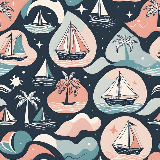 Pastel Beachy Wrapping Papers