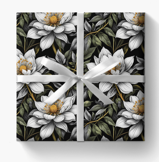 Trendy Botanical Wrapping Paper Eco Friendly Gifting