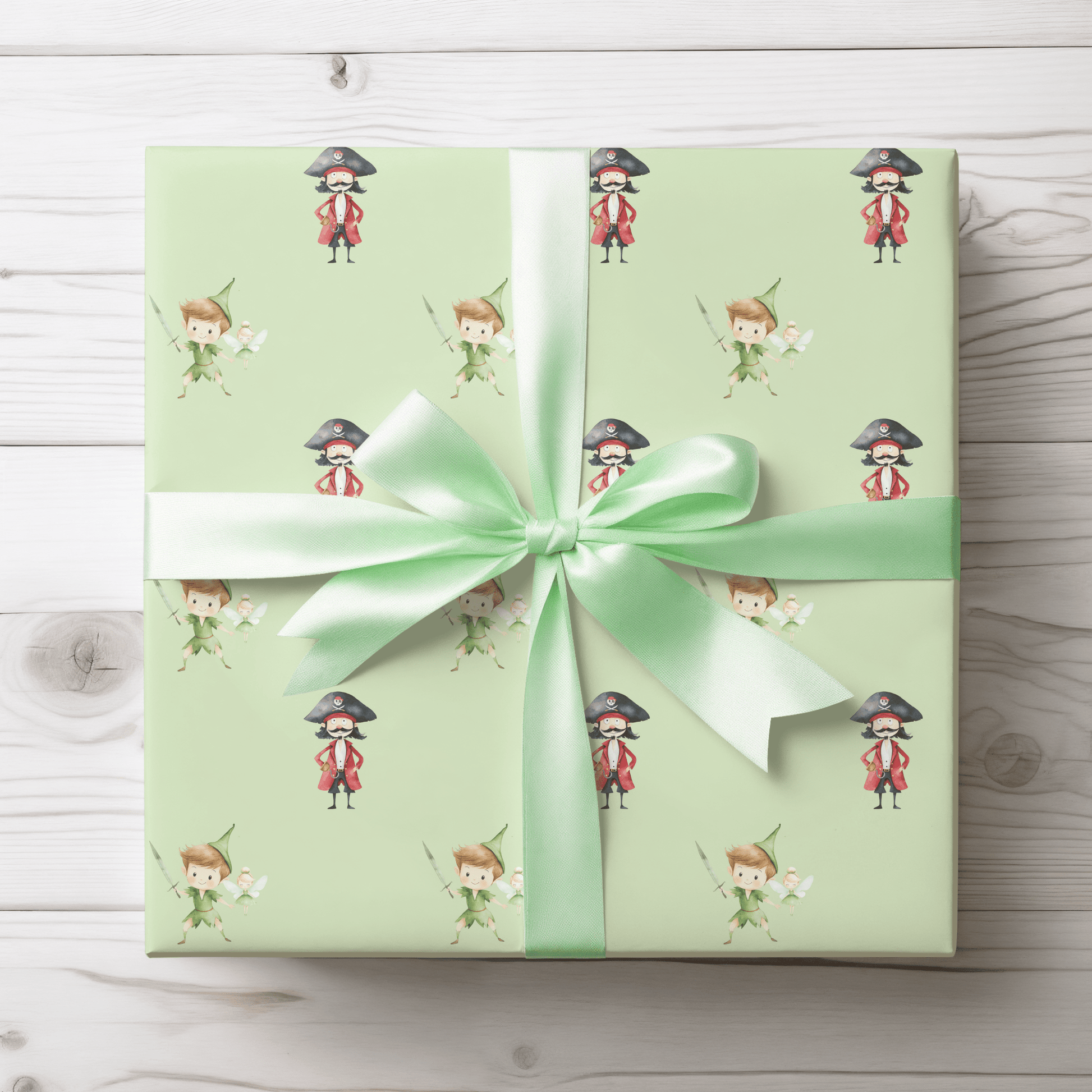 Peter Pan and Captin Hook Gift Wrap