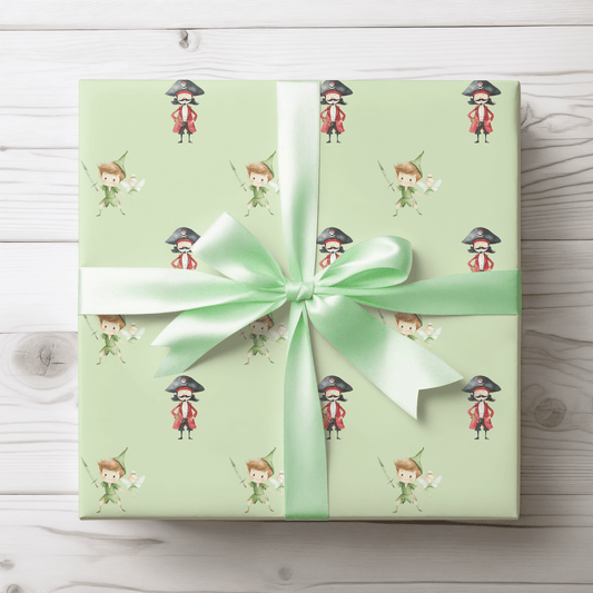 Peter Pan and Captin Hook Gift Wrap