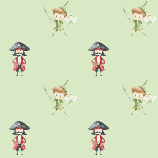 Peter Pan and Captin Hook Gift Wrap