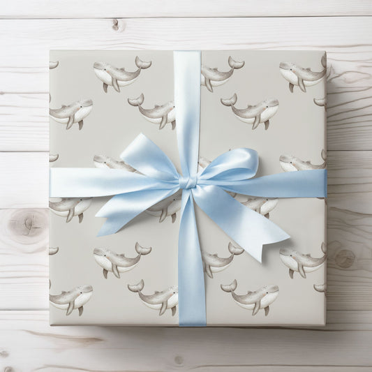 Cute Gray Whale Gift Design
