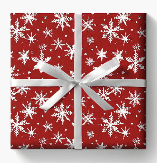 Blizzard Bling – Bold Snowflake Wrapping Paper