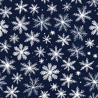 Let It Glow – Midnight Snowflake Wrapping Paper