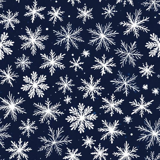 Let It Glow – Midnight Snowflake Wrapping Paper