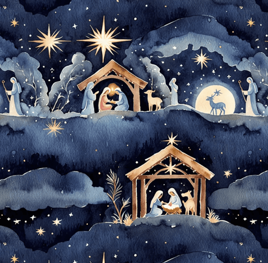 O Holy Night – Nativity Scene Wrapping Paper