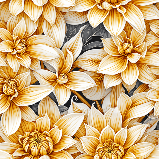 Yellow Dahlias Wrapping Papers