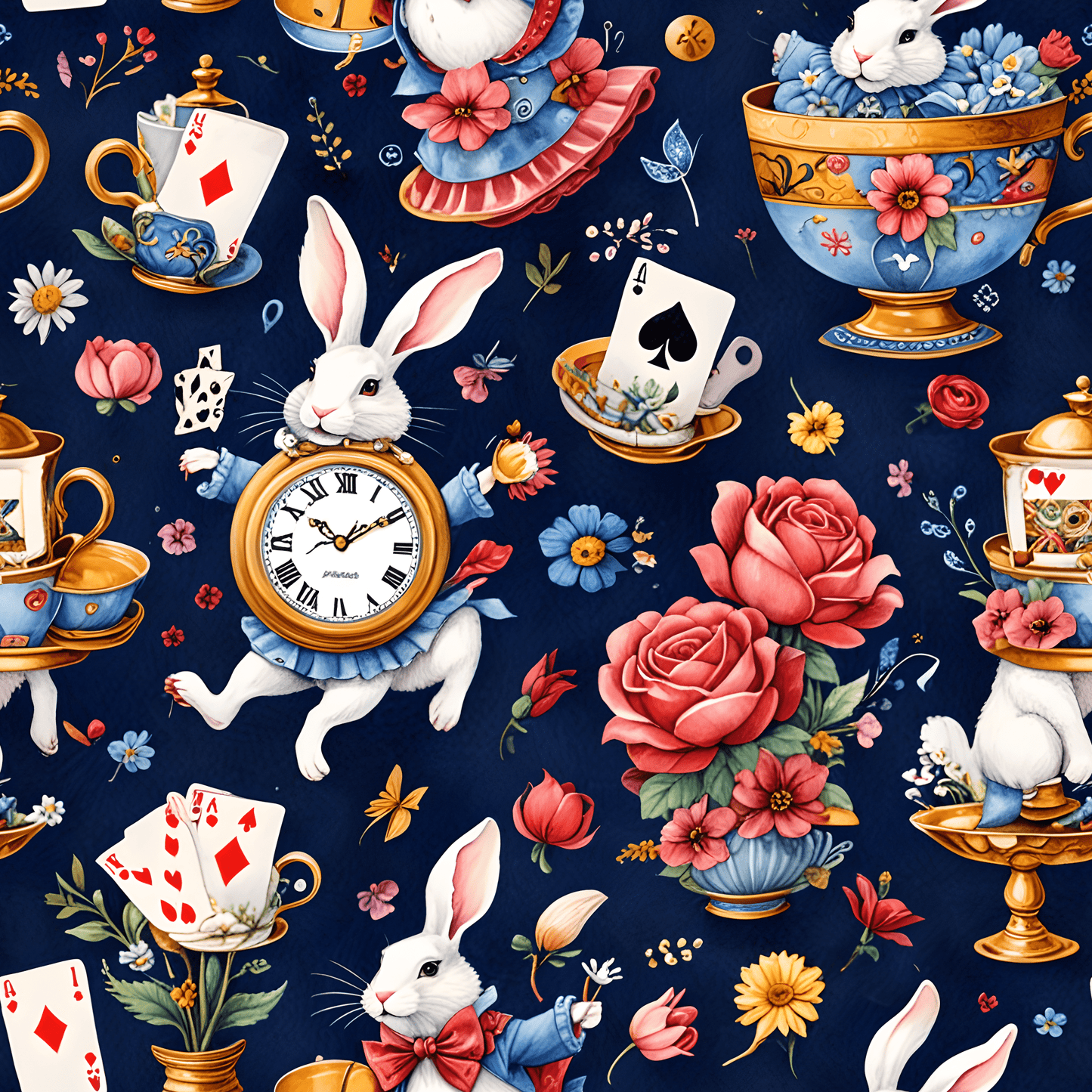 Elegant Wonderland Wrapping Paper - Ideal for Your Tea Party Presents