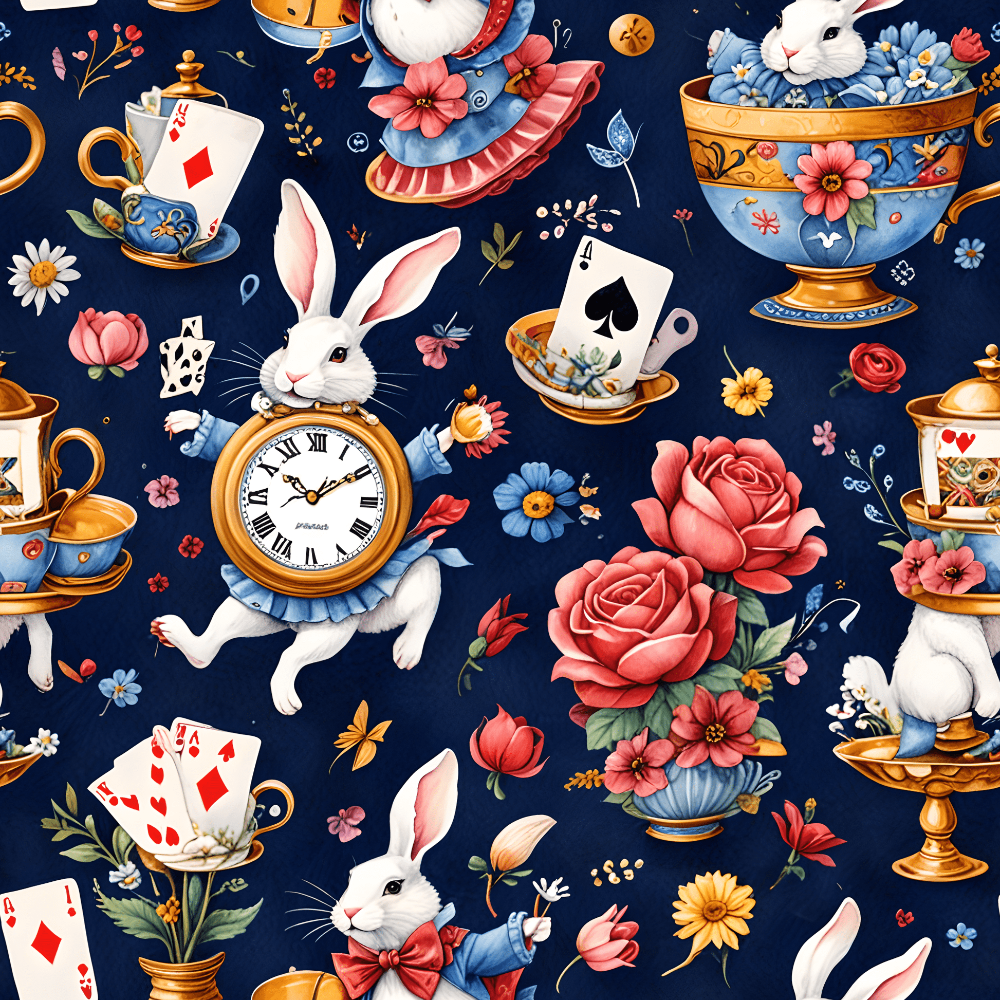 Elegant Wonderland Wrapping Paper - Ideal for Your Tea Party Presents