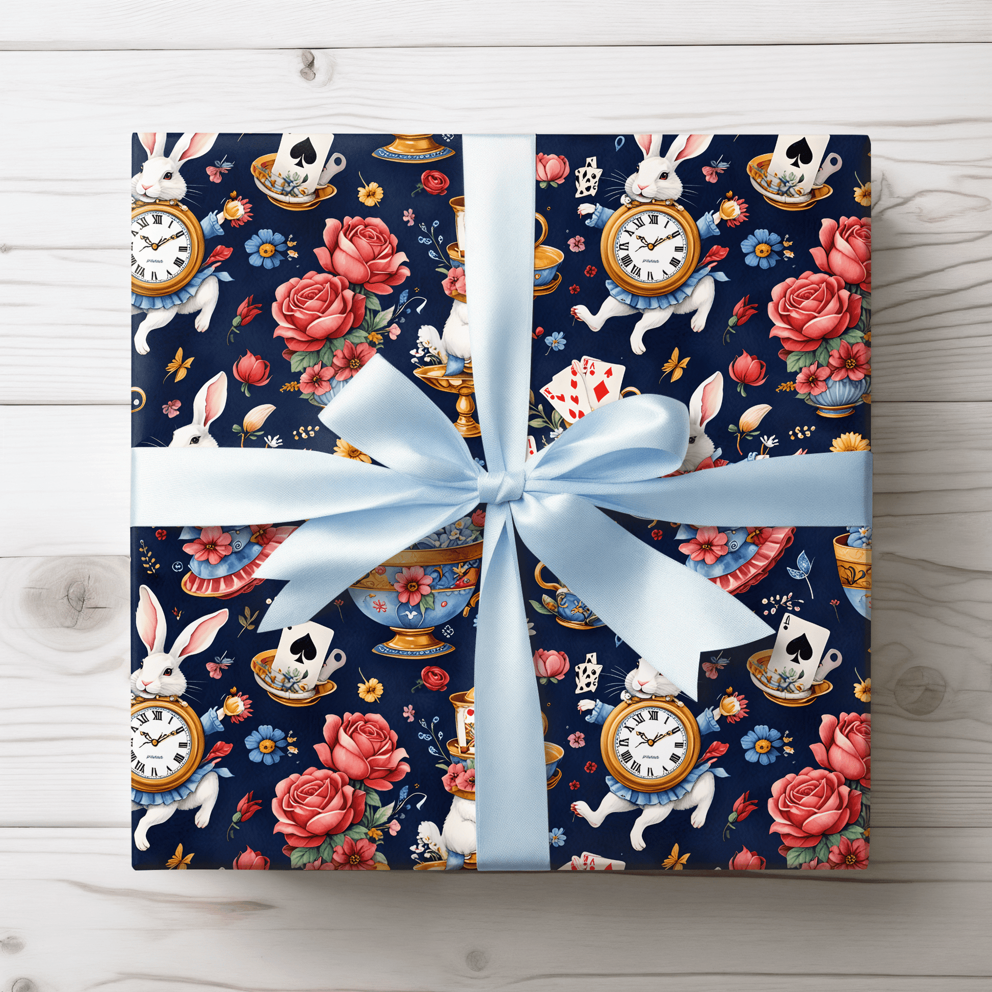 Elegant Wonderland Wrapping Paper - Ideal for Your Tea Party Presents