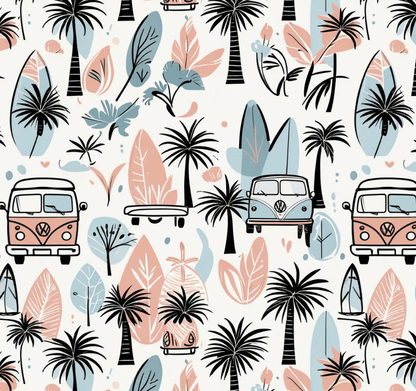 Surfboard Beach Wrapping Papers, Beach and Sea Vibes