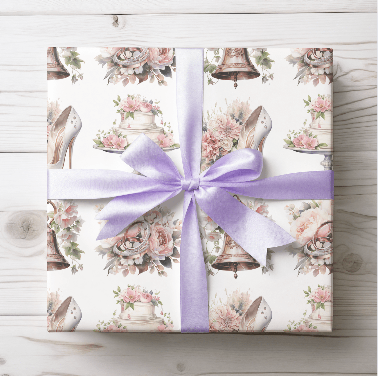 Iconic Wedding Elements Wrapping Design