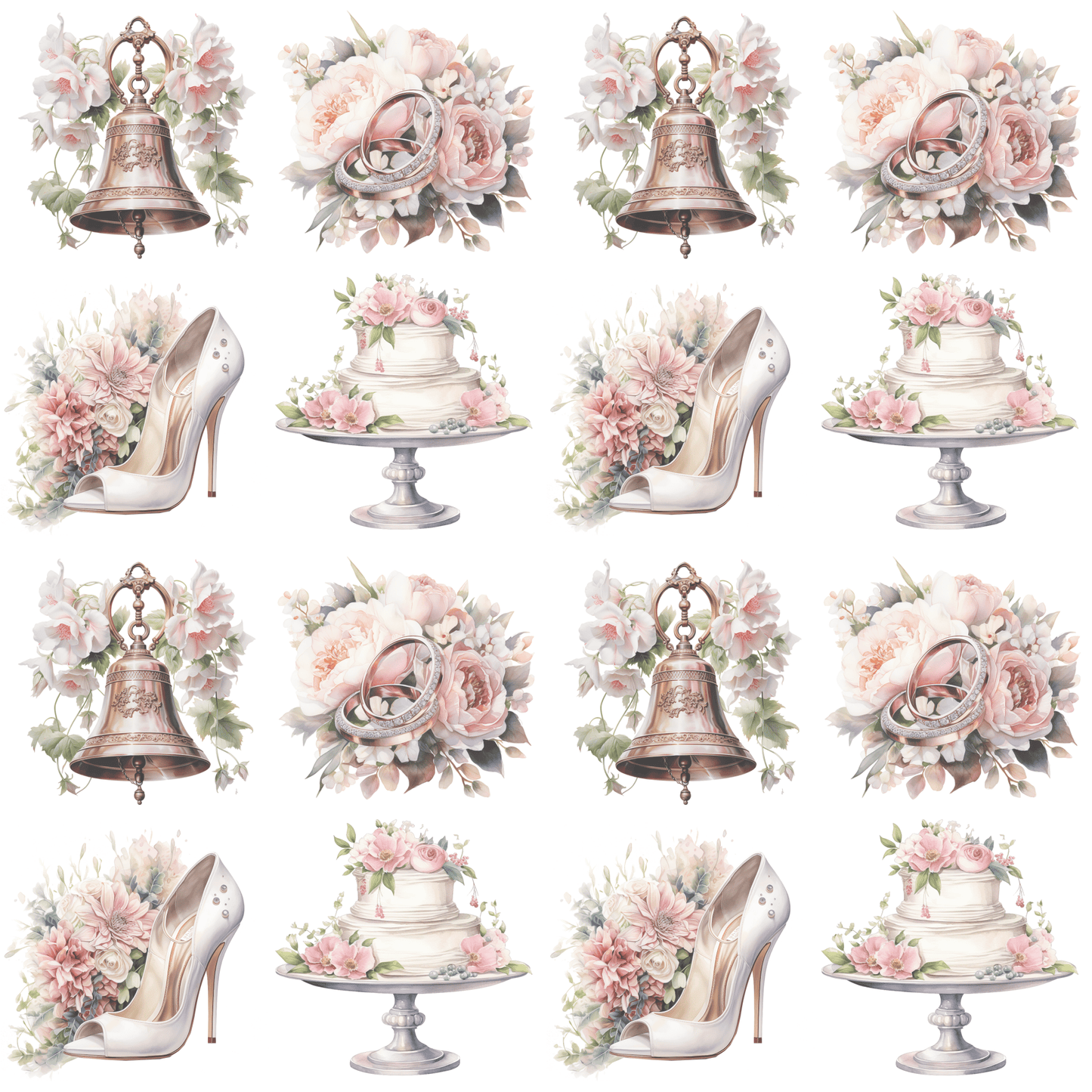 Iconic Wedding Elements Wrapping Design