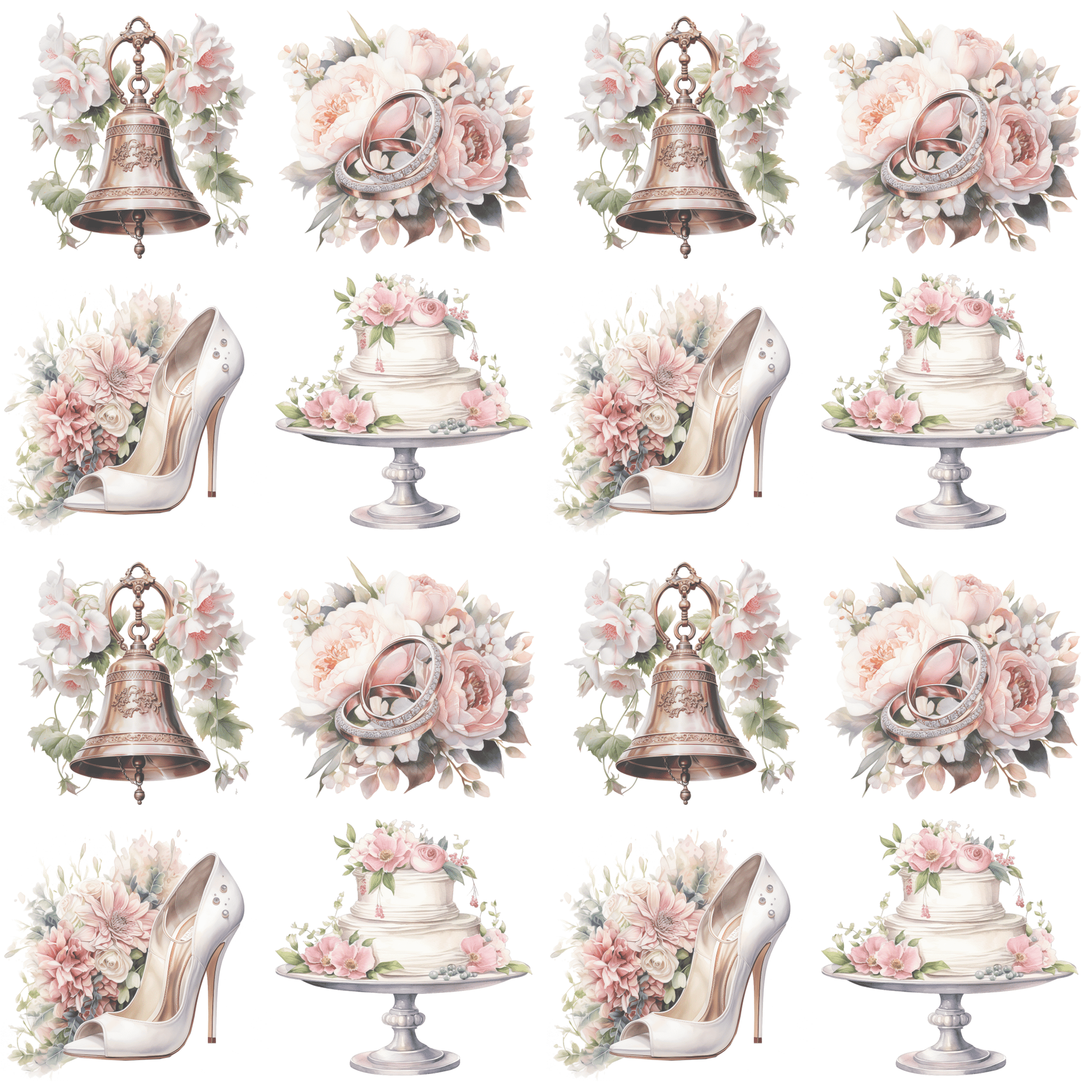 Iconic Wedding Elements Wrapping Design