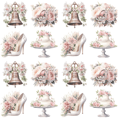 Iconic Wedding Elements Wrapping Design