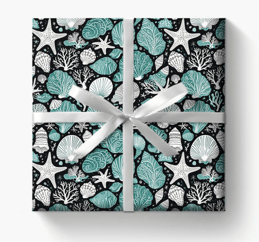 Blue Coastal Dream Wrapping Paper