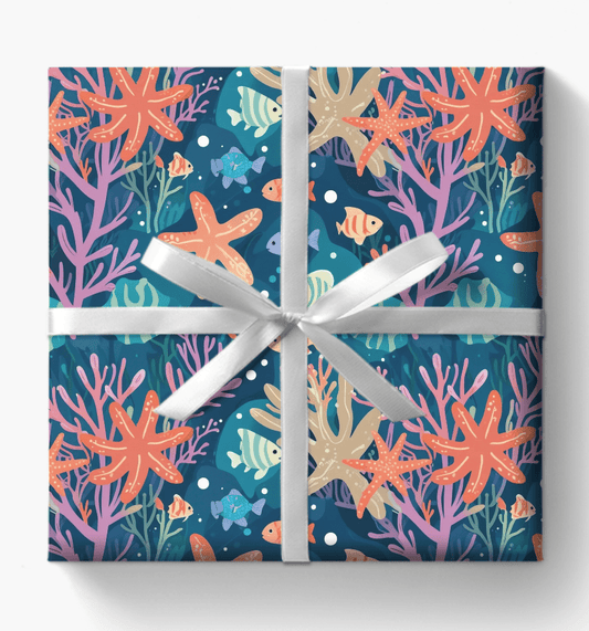 Blue and Coral Under Sea Theme
