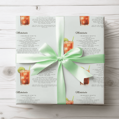 Michelada Recipe Gift Wrap