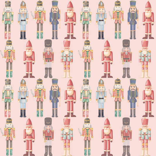 March of the Pastel Misfits – Vintage Nutcracker Wrapping Paper