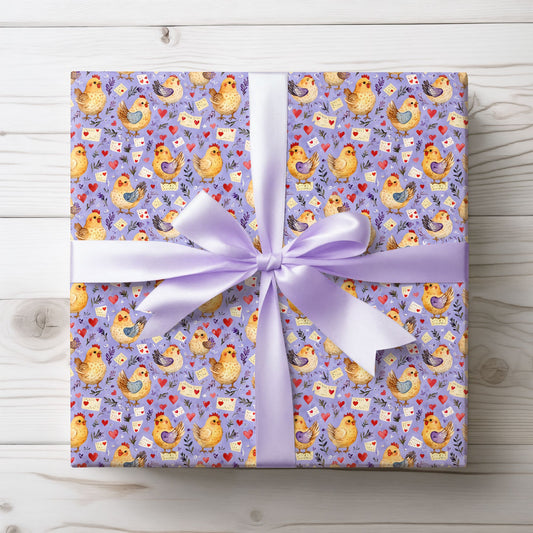 Gift Wrap: Chicken Print