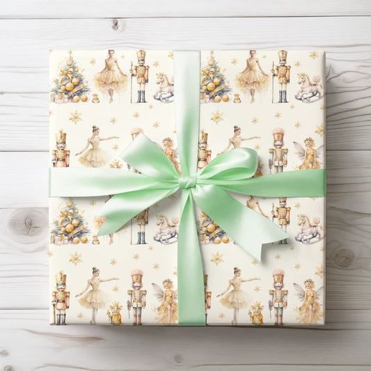 Sugarplum Chic – Nutcracker - Inspired Wrapping Paper for Holiday Elegance