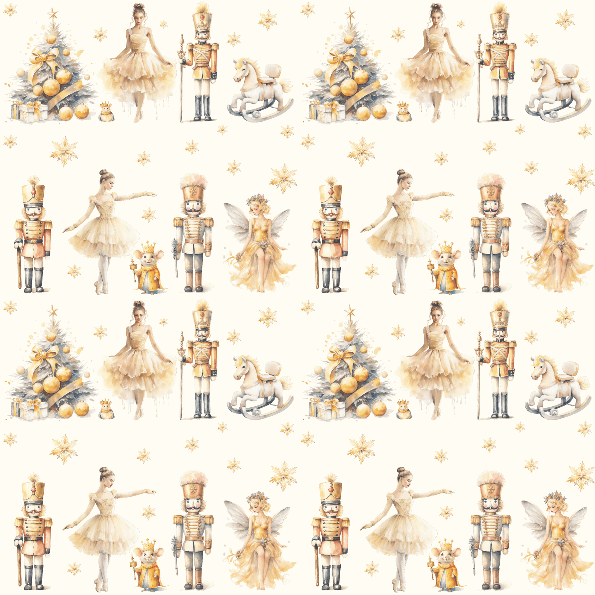 Sugarplum Chic – Nutcracker - Inspired Wrapping Paper for Holiday Elegance