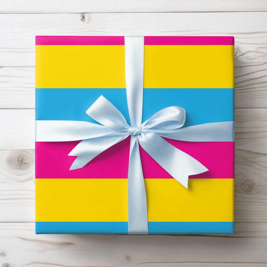 Pansexual Flag Design, LGBTQ+ Gift Wrap