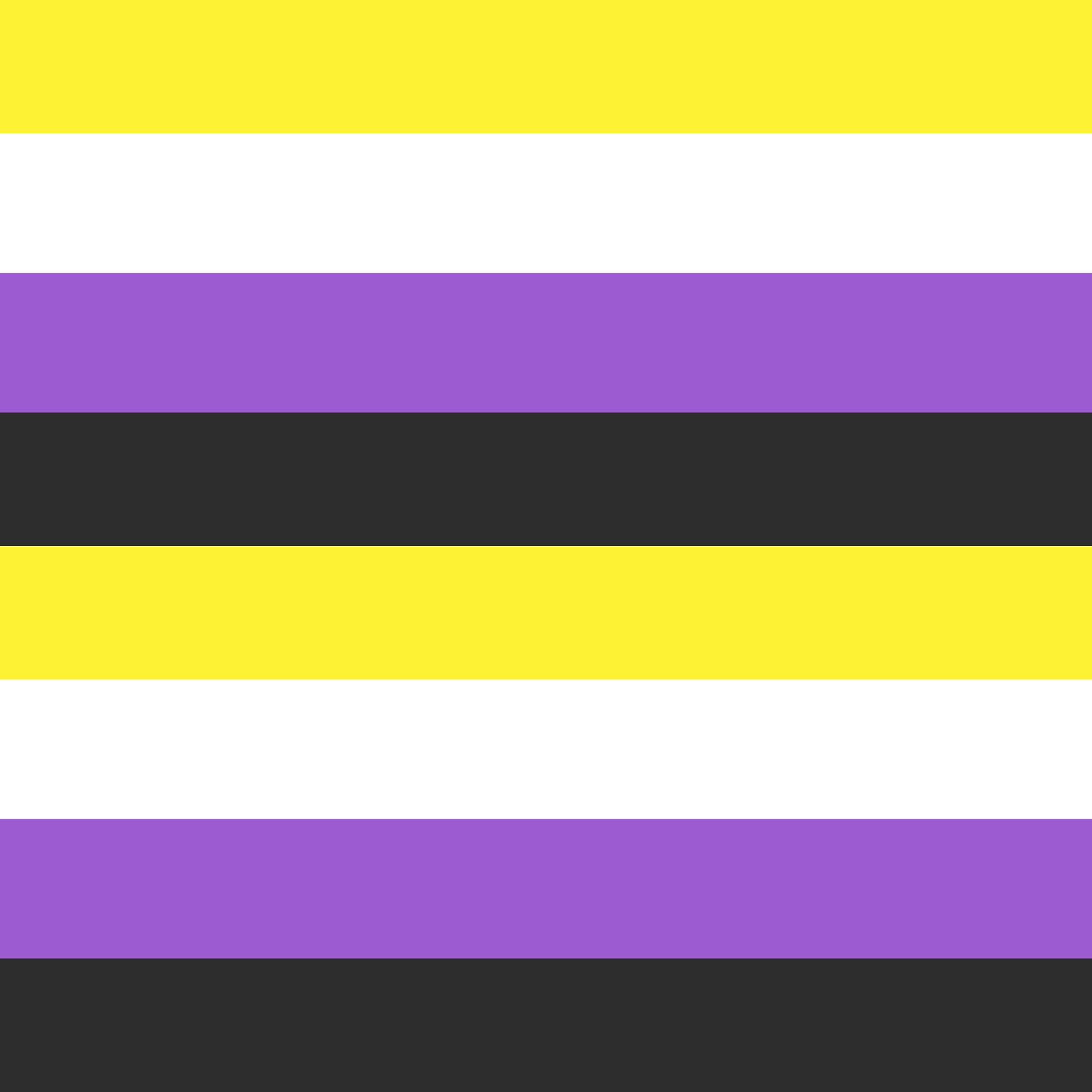 Non - Binary Yellow White Purple Black LGBTQ Gift Wrap