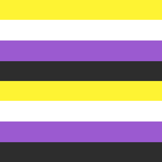 Non - Binary Yellow White Purple Black LGBTQ Gift Wrap