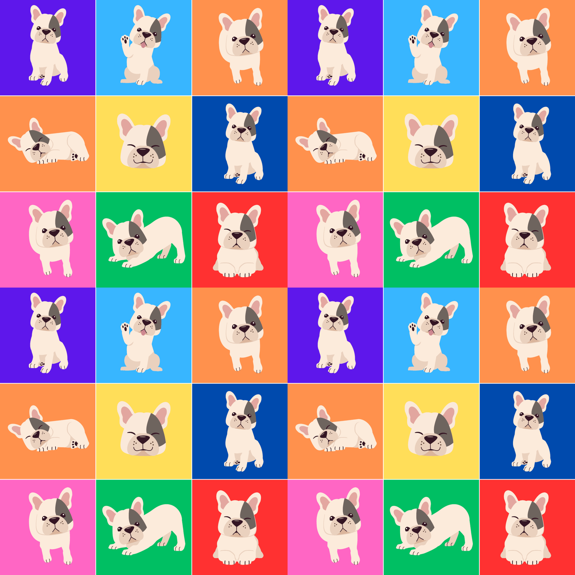 French bulldog Wrapping Paper