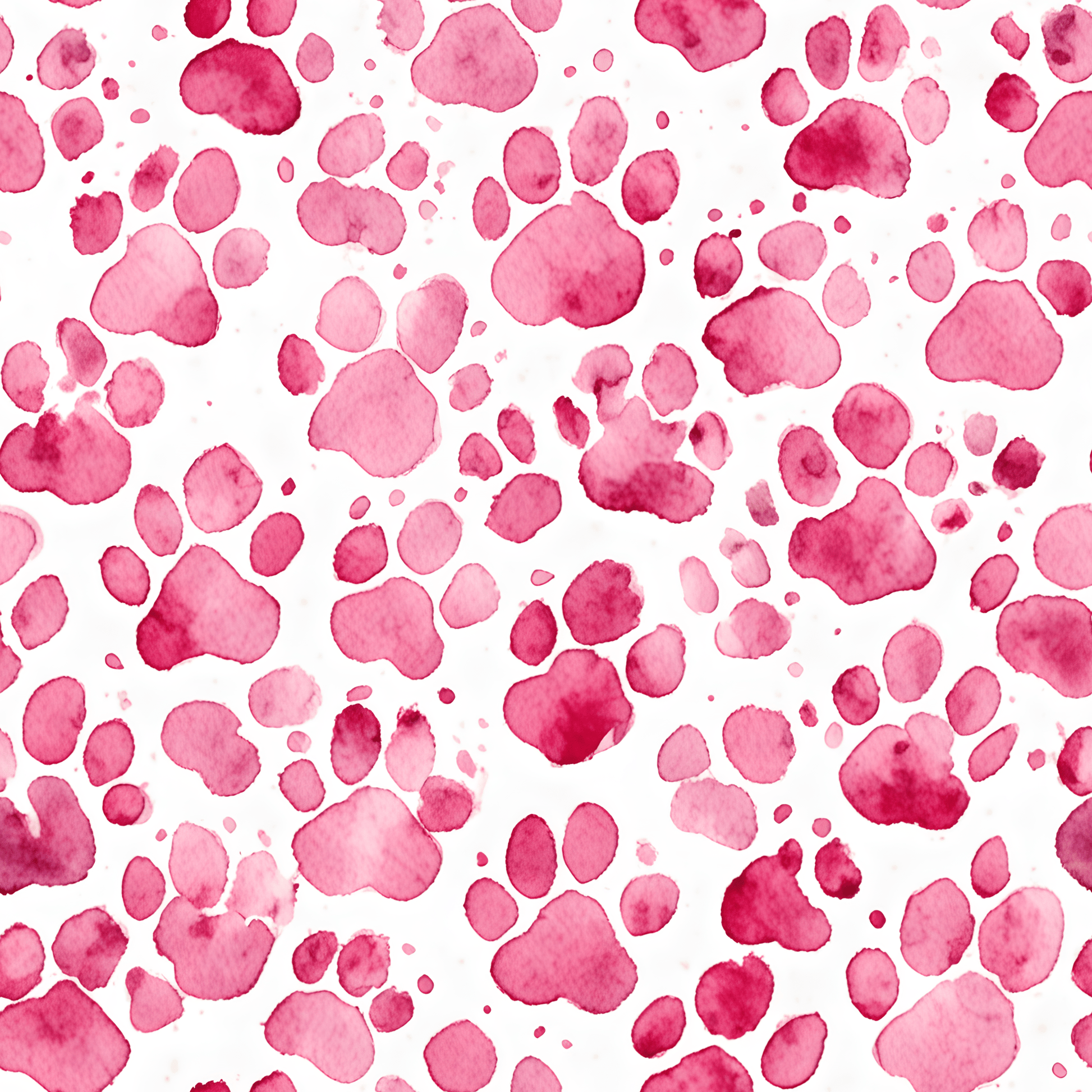 Pet Lover's Paradise Pink Paw Print Gift Wrap Collection