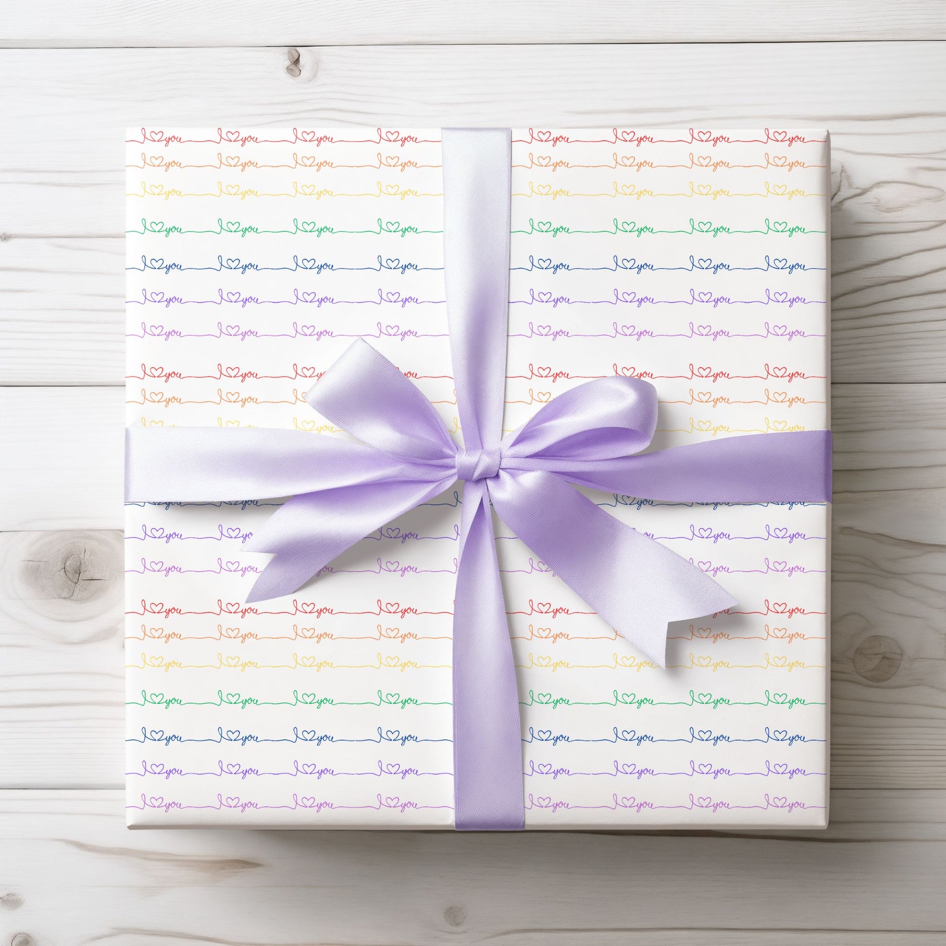 Rainbow Love Gift Wrap
