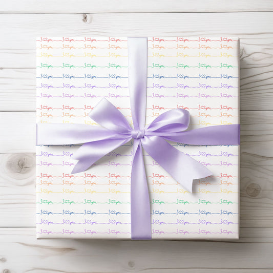 Rainbow Love Gift Wrap