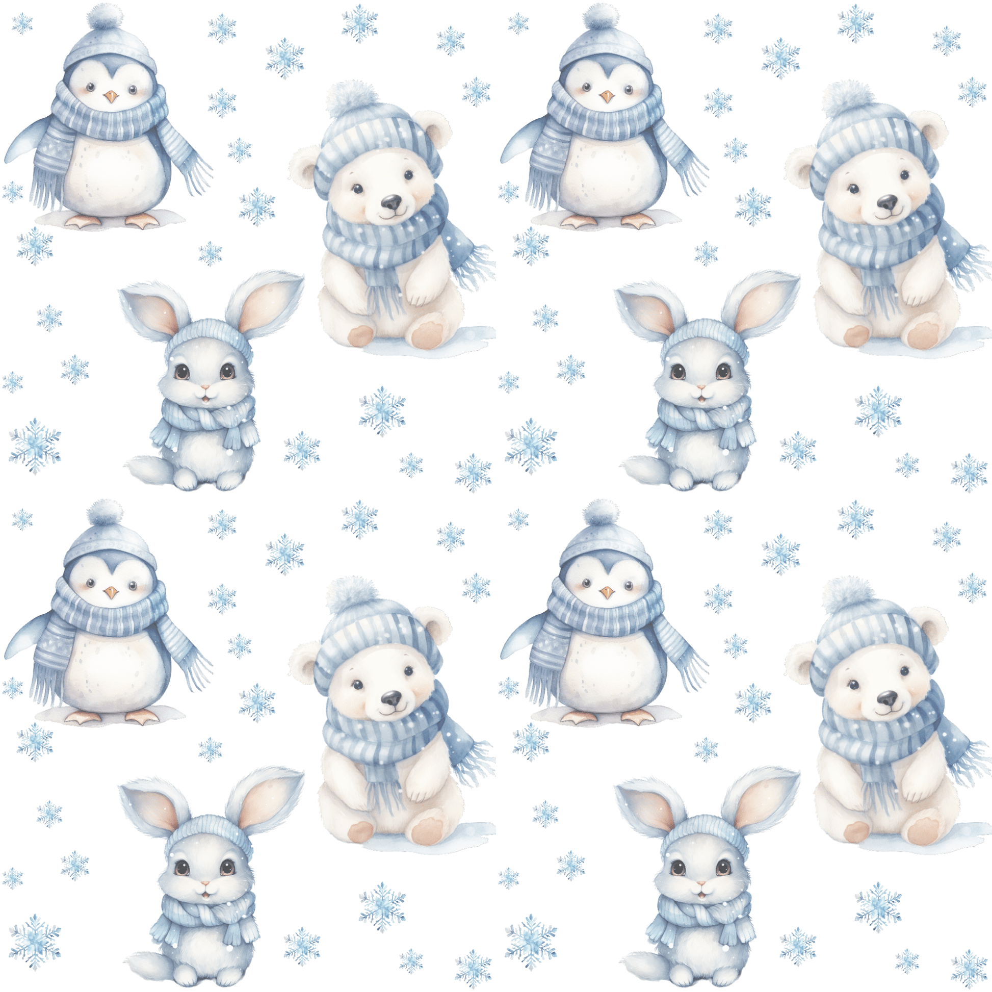 Animal Winter Friends Wrapping Papers