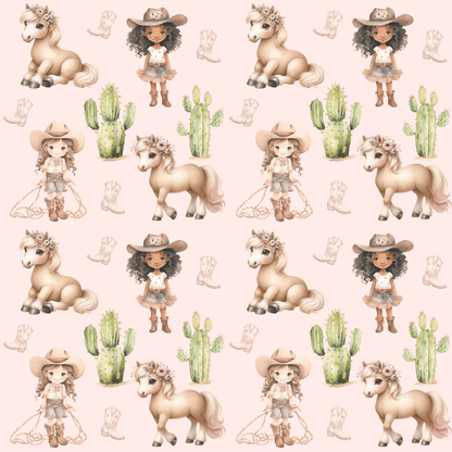 Pink Cowgirl Wrapping Paper