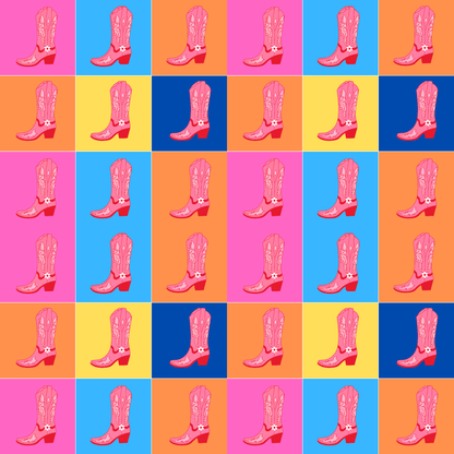 Fun and Colorful Boot Wrapping Paper