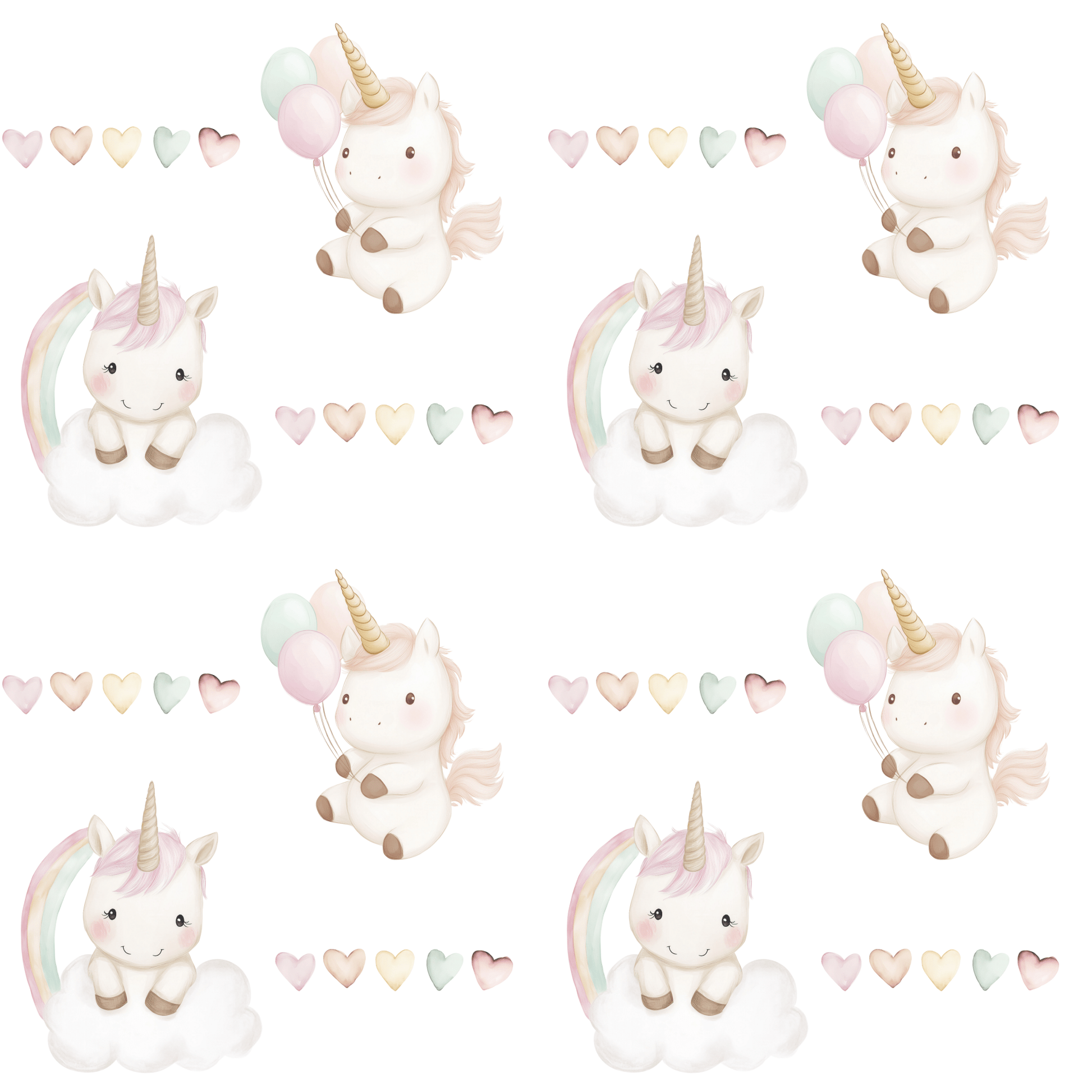 Unicorn Heart Wrapping Paper