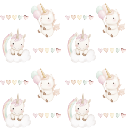 Unicorn Heart Wrapping Paper