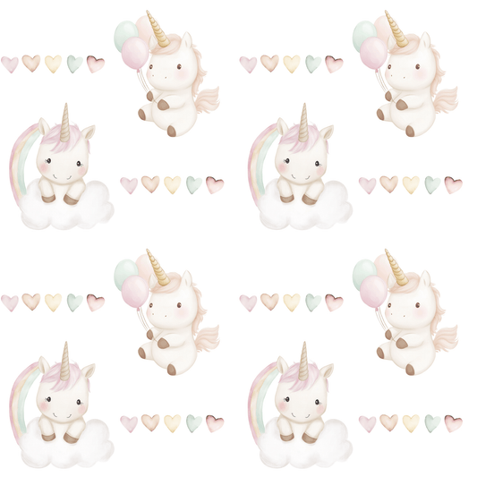 Unicorn Heart Wrapping Paper