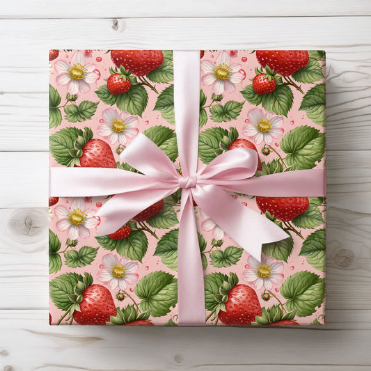 Fruity Pink Wrapping Paper Sheets